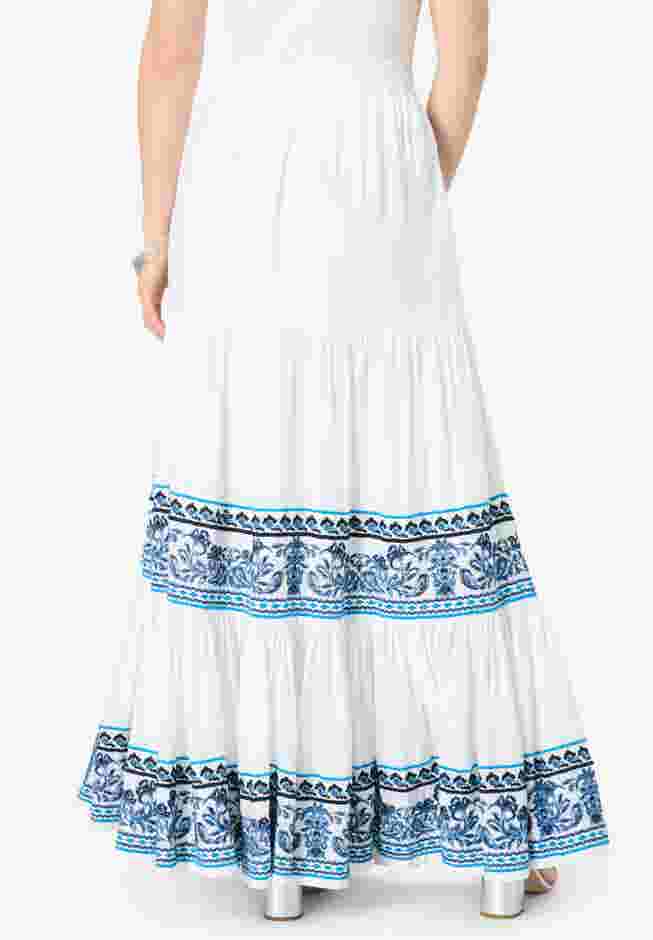 Plus Size Tiered Maxi Skirt image number 1