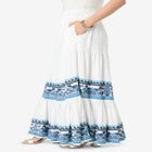 Plus Size Tiered Maxi Skirt image number null