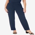 2-Piece Stretch Knit Mockneck Mega Tunic Set image number null