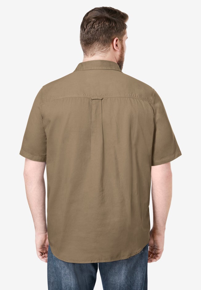 Short Sleeve Denim and Twill Shirt image number 1