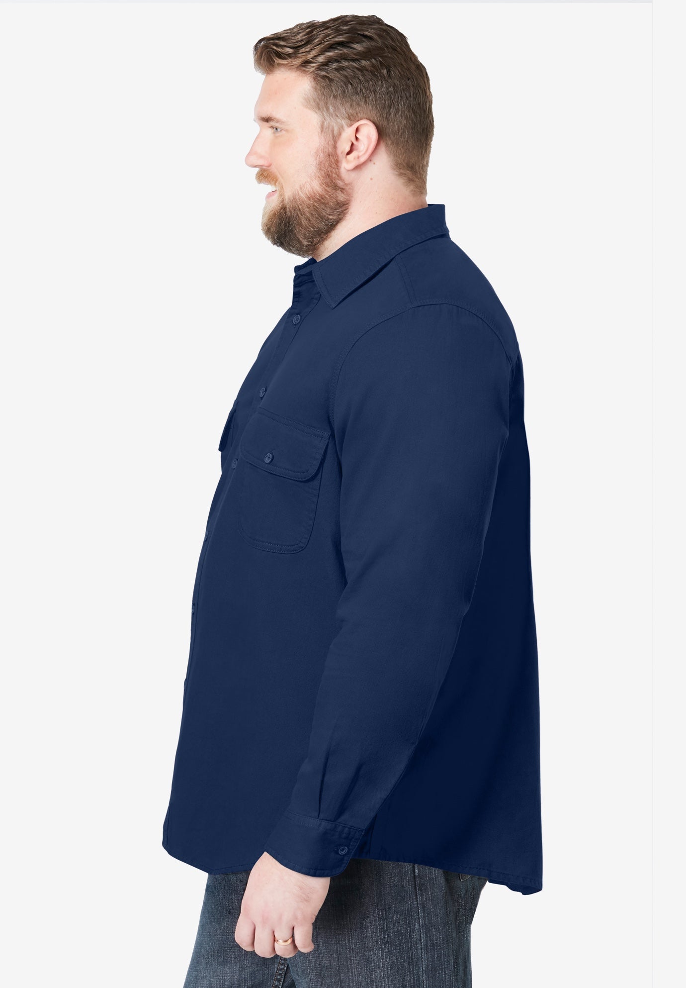 Long Sleeve Denim and Twill Shirt image number 2