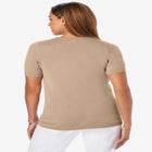 Fine Gauge Crewneck Knit Shell image number null