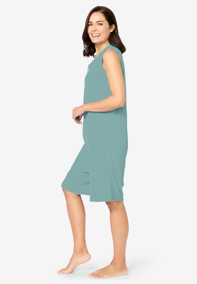 Zip-Front Terry Romper image number 2