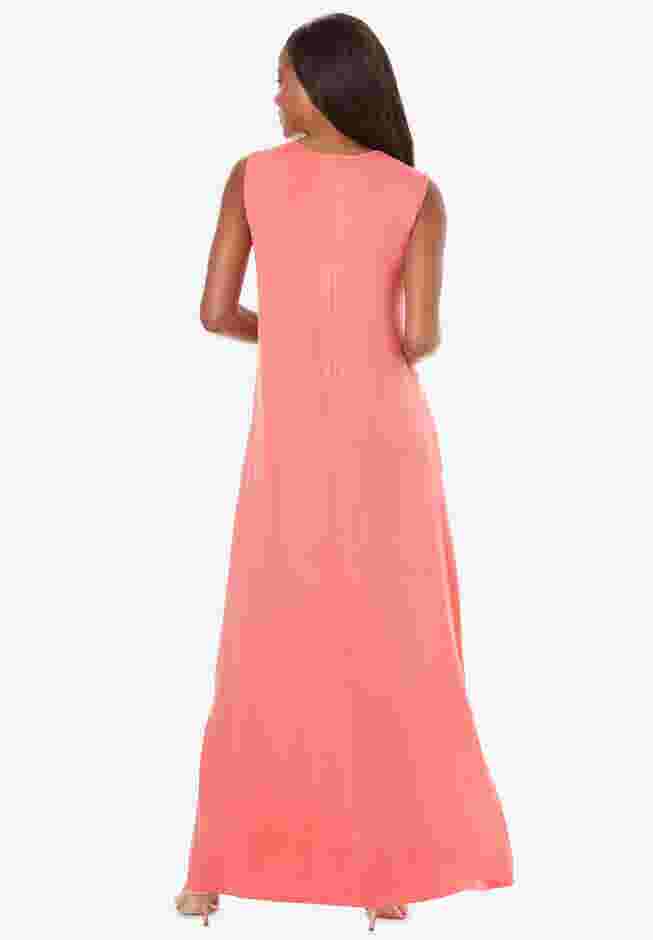 Embellished Neckline Maxi Dress image number 1