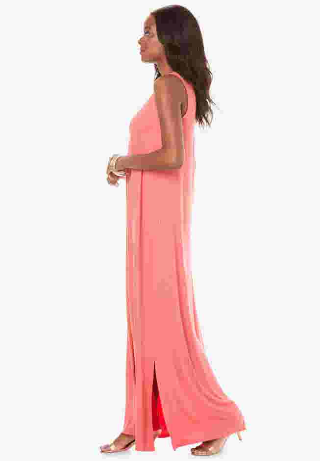 Embellished Neckline Maxi Dress image number 2