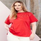 Openwork Boatneck Shirt image number null