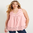 Lace Yoke La Vie Tank image number null