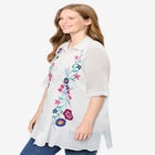Embroidered Gauze Shirt image number null