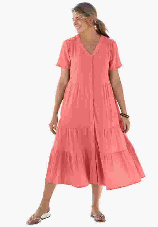 Gauze Tiered Dress image number 0