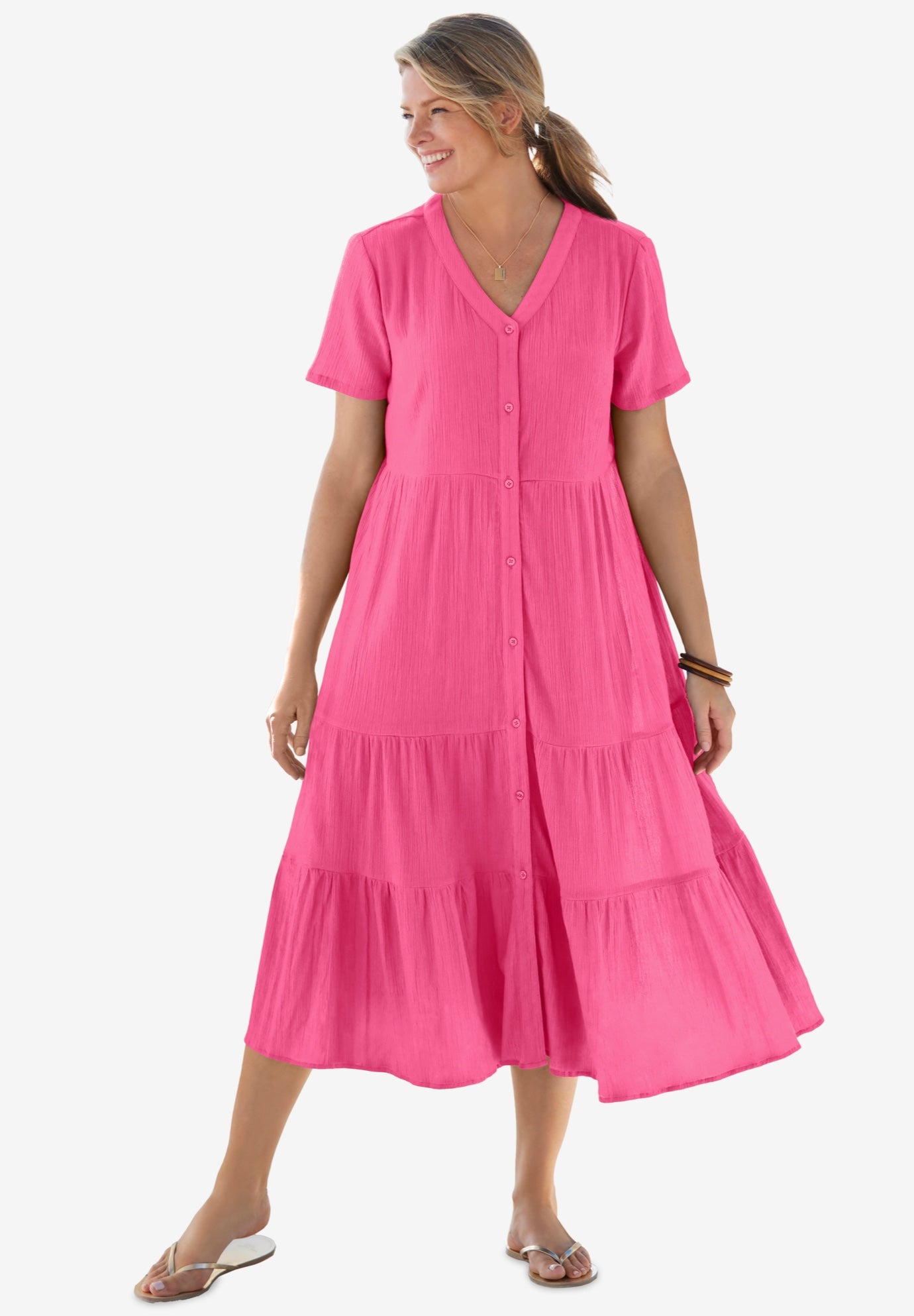 Gauze Tiered Dress image number 0