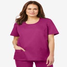 Scoopneck Scrub Top image number null