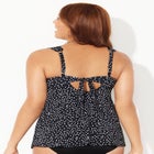 Longer Length Twist Front Tankini Top image number 5
