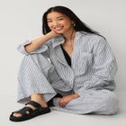 Oversized Linen-Blend Boyfriend Shirt image number 3