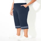 AnyWear Printed Hem Capri image number null