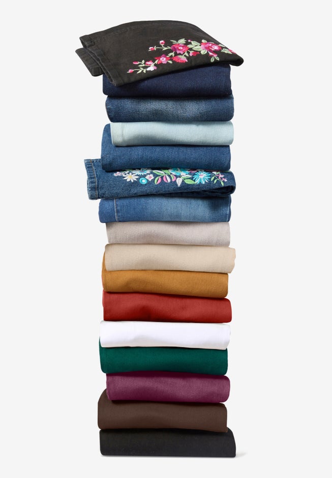 Stretch Denim Five-Pocket Bootcut Jeans image number 2