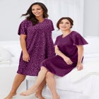 2-Pack Short Silky Gown image number null
