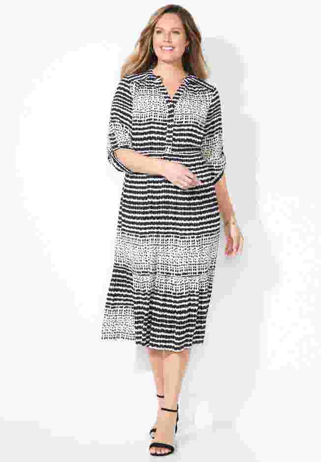 Gauze Midi Shirtdress image number 4