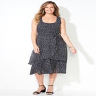 Georgette Flyaway Midi Dress image number null