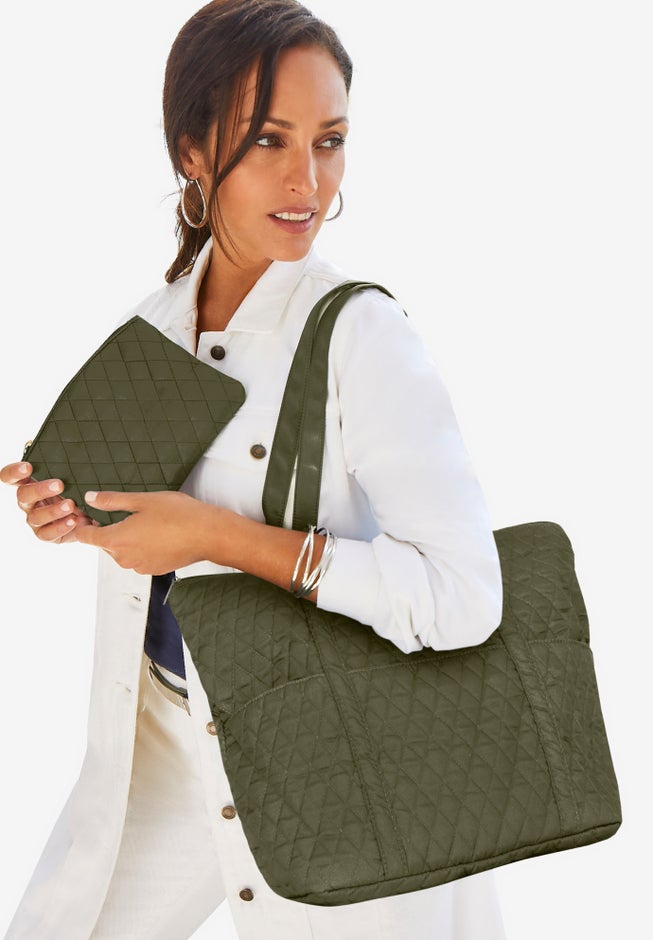 Quilted Tote Set image number null