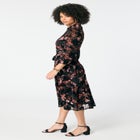 Mockneck Chiffon Dress image number null