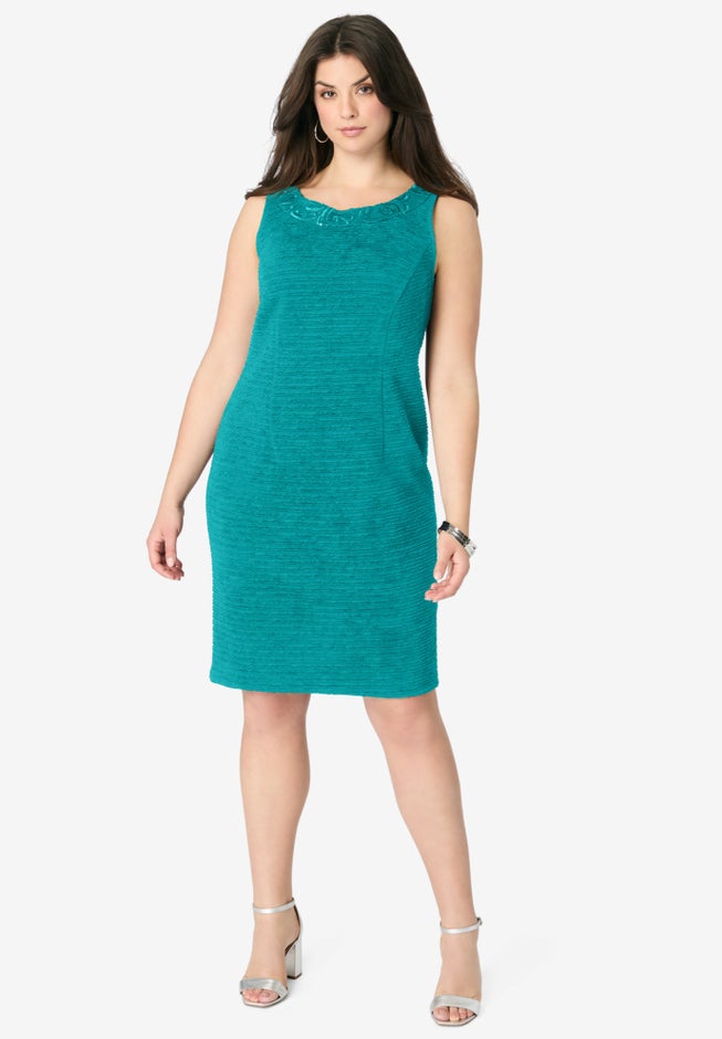 Sheath Dress and Lace Jacket Set image number 3