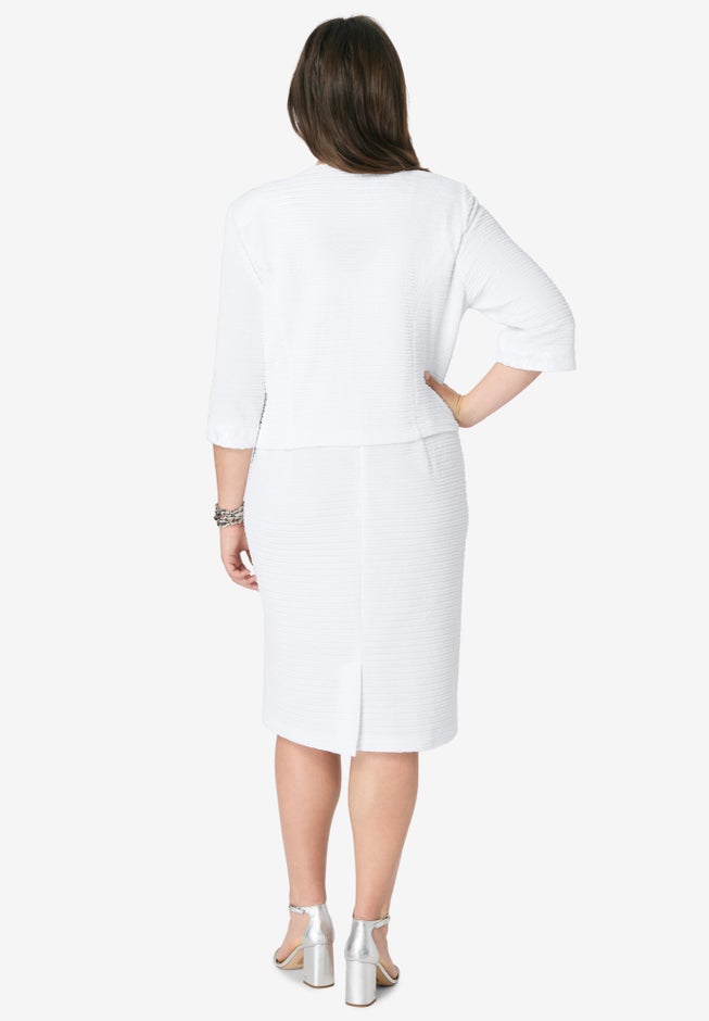 Sweetheart Sheath Dress and Jacket Set image number 1