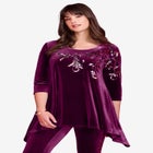 Velour Hanky Hem Tunic image number null