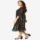 Velvet Burnout Swing Dress image number null