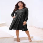 Sequin Swing Dress image number null