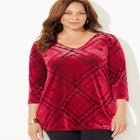 AnyWear Burnout V-Neck Tunic image number null