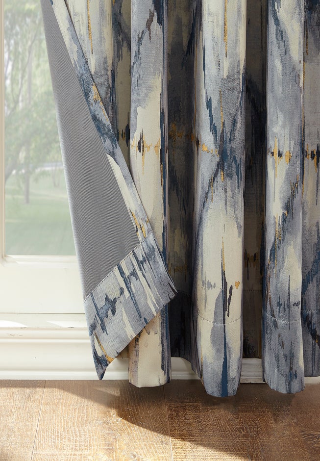 Sun Zero&trade; Keenan Abstract Rod-Pocket Panel image number 2