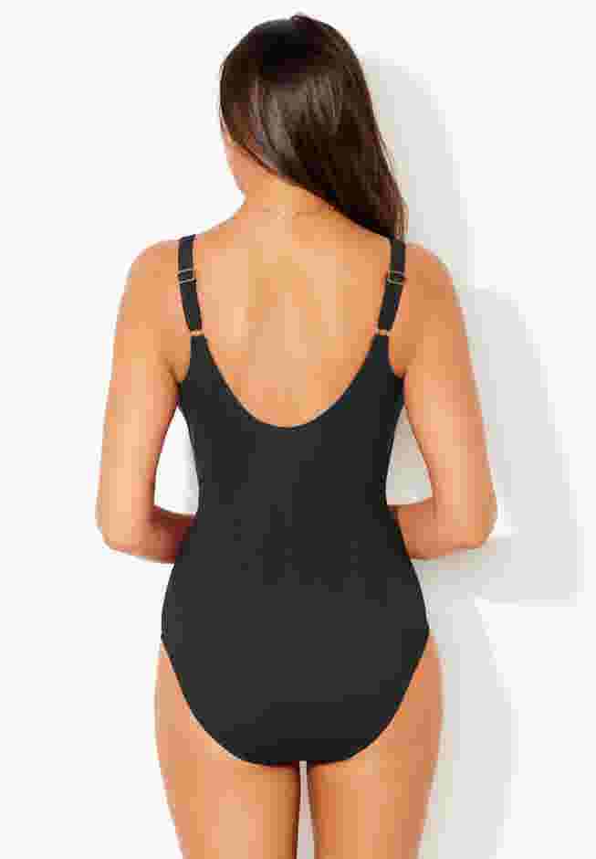 Knotted Mesh One Piece Swimsuit image number 1