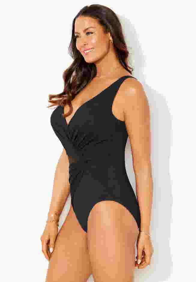 Knotted Mesh One Piece Swimsuit image number 2