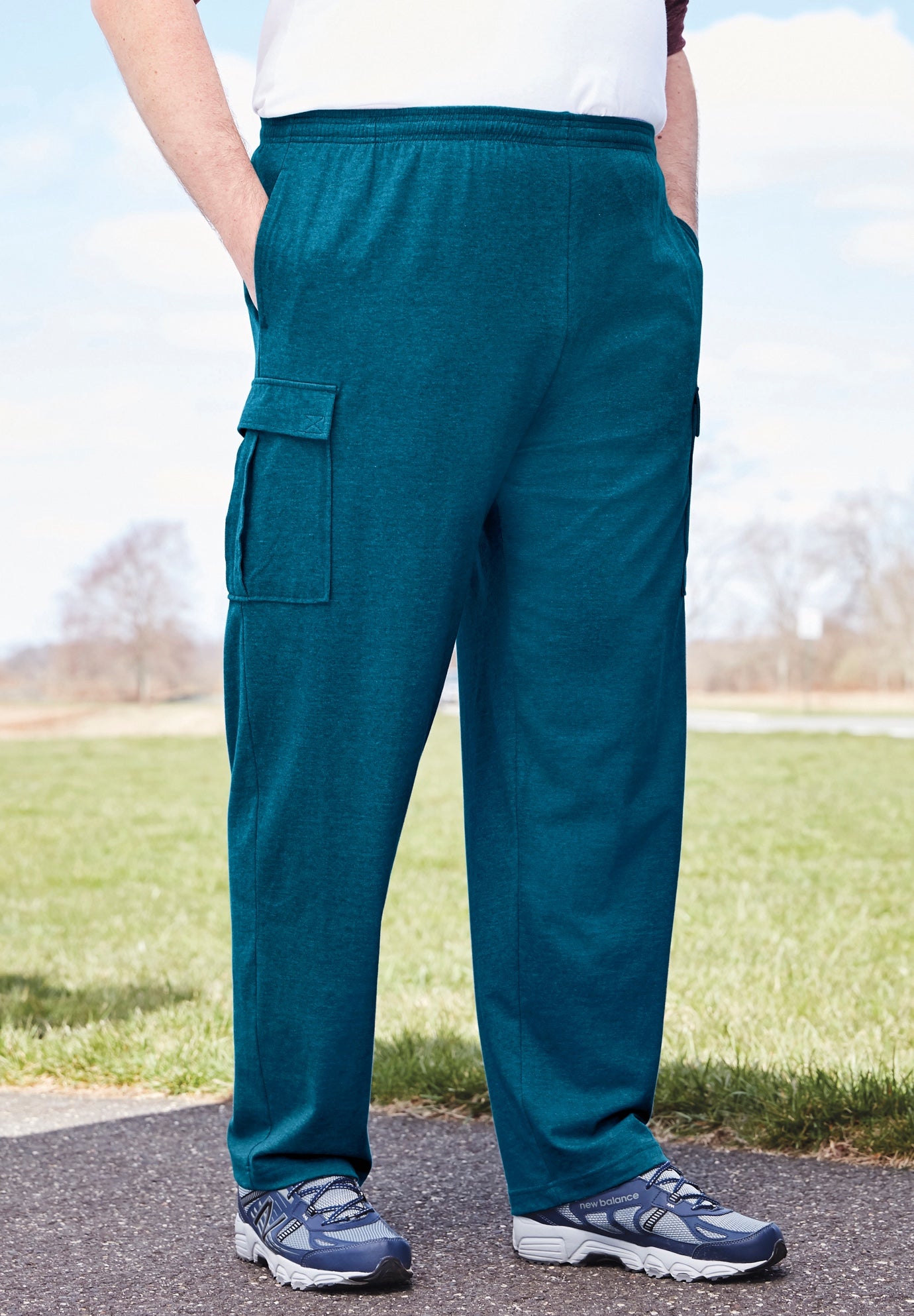 Lightweight Jersey Cargo Sweatpants image number 3