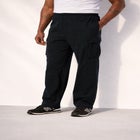 Men&rsquo;s Big & Tall Lightweight Jersey Cargo Sweatpants image number null