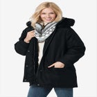 Faux Fur Down Parka Coat image number null