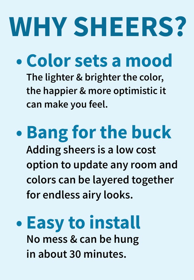 BH Studio Sheer Voile Ascot Valance image number 1