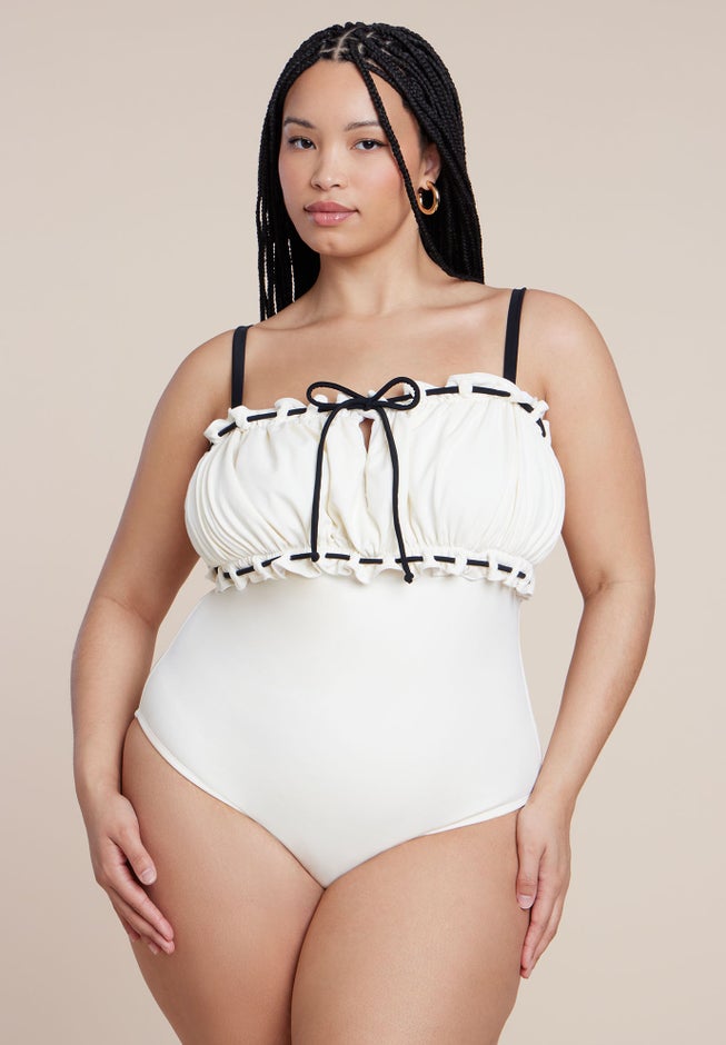 Ruched Bandeau One Piece image number 1