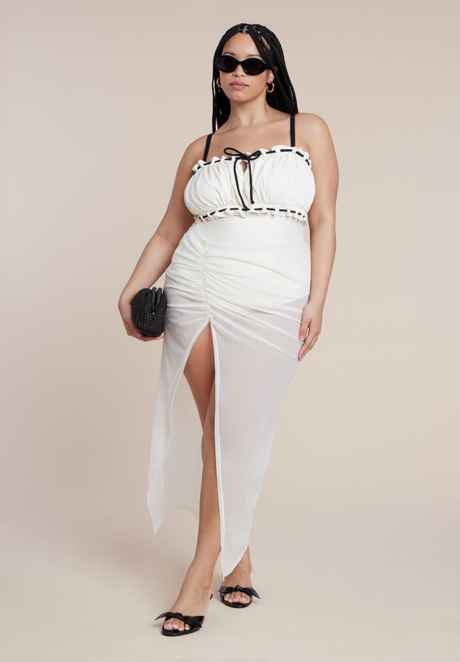 Ruched Bandeau One Piece image number 3