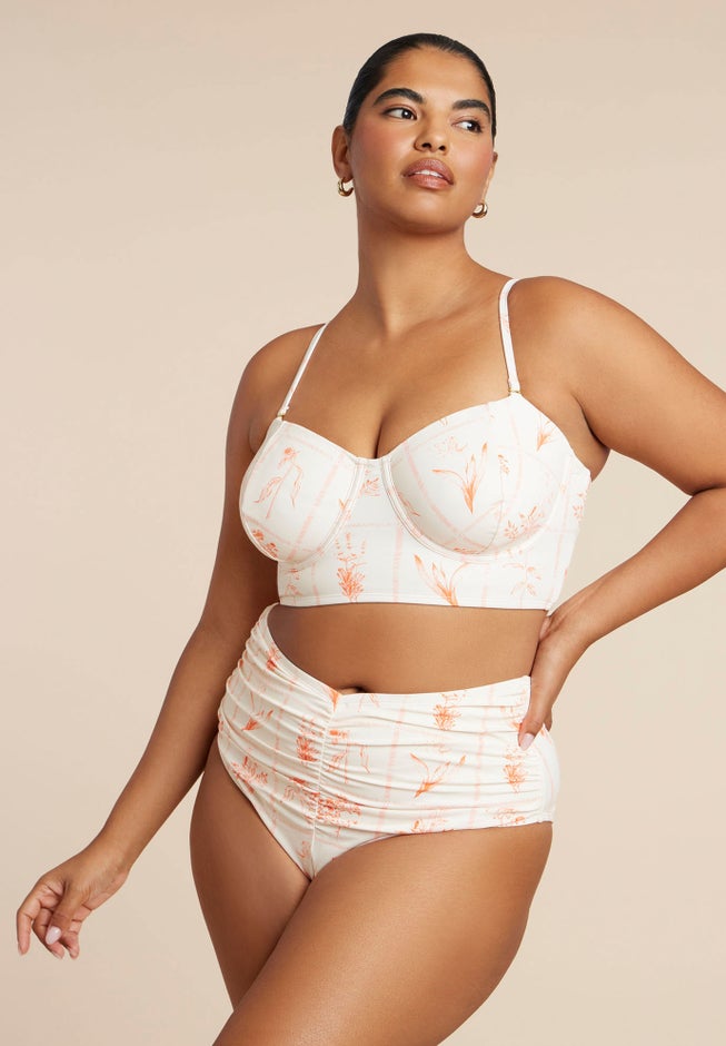Bustier Swim Top image number 3