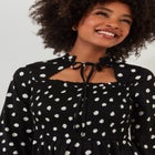 Long Sleeve Smocked Midi Dress image number null