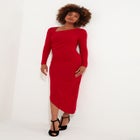 Asymmetrical Midi Dress image number null