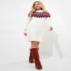 Fairisle Sweater Dress image number null