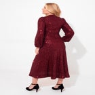 A-Line Sequin Midi Dress image number null