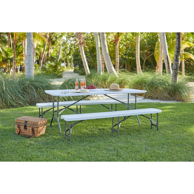 6’ Fold-In-Half Resin Table image number null