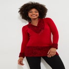 Button Cable Sweater image number null