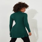 Stretch Knit Asymmetrical Tunic image number null