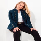Faux Suede Military Jacket image number null