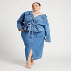 Denim Jacket With Cinched Waist image number null