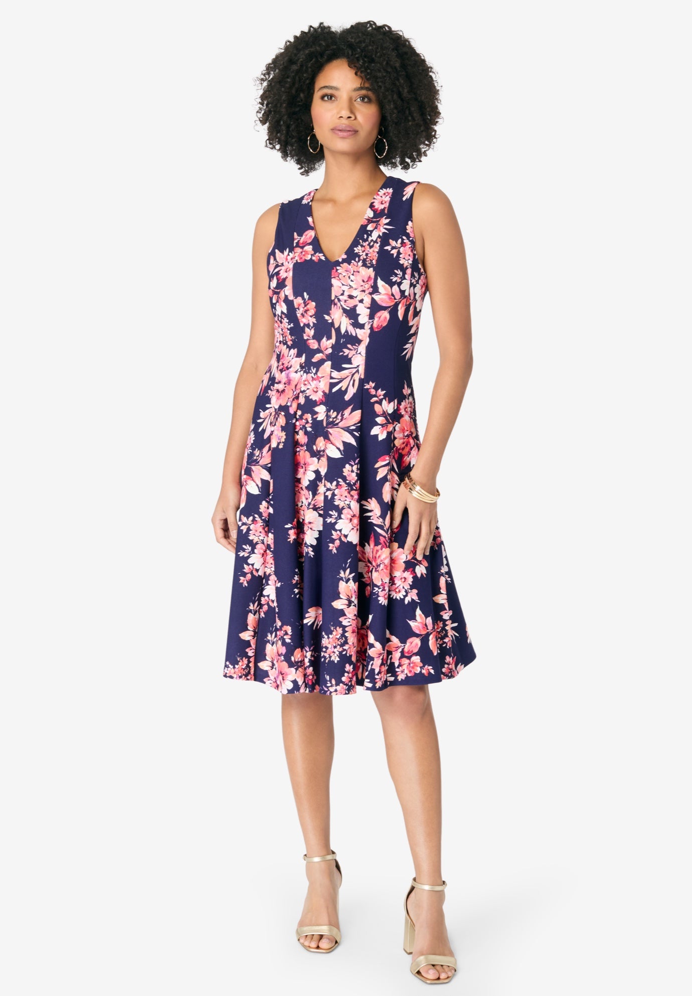 Sleeveless Fit and Flare Dress image number 0